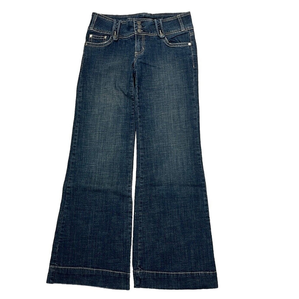 Y2K‎ Hydraulic Alex Jeans 9 10 Wide Leg Flare Low Rise Hippie Retro 2000s Grunge
